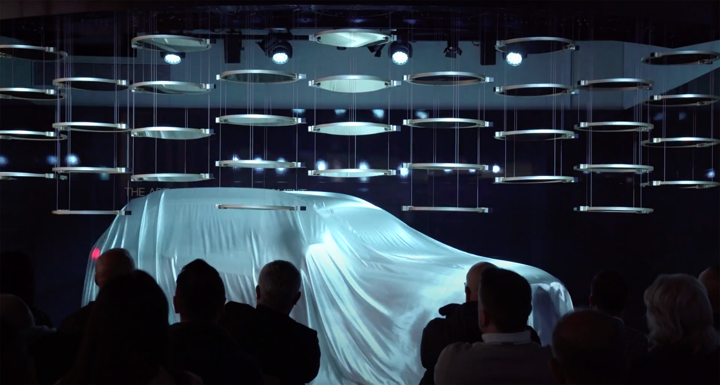 BMW Kinetic Pixel Curtain — product launch Zurich 2019