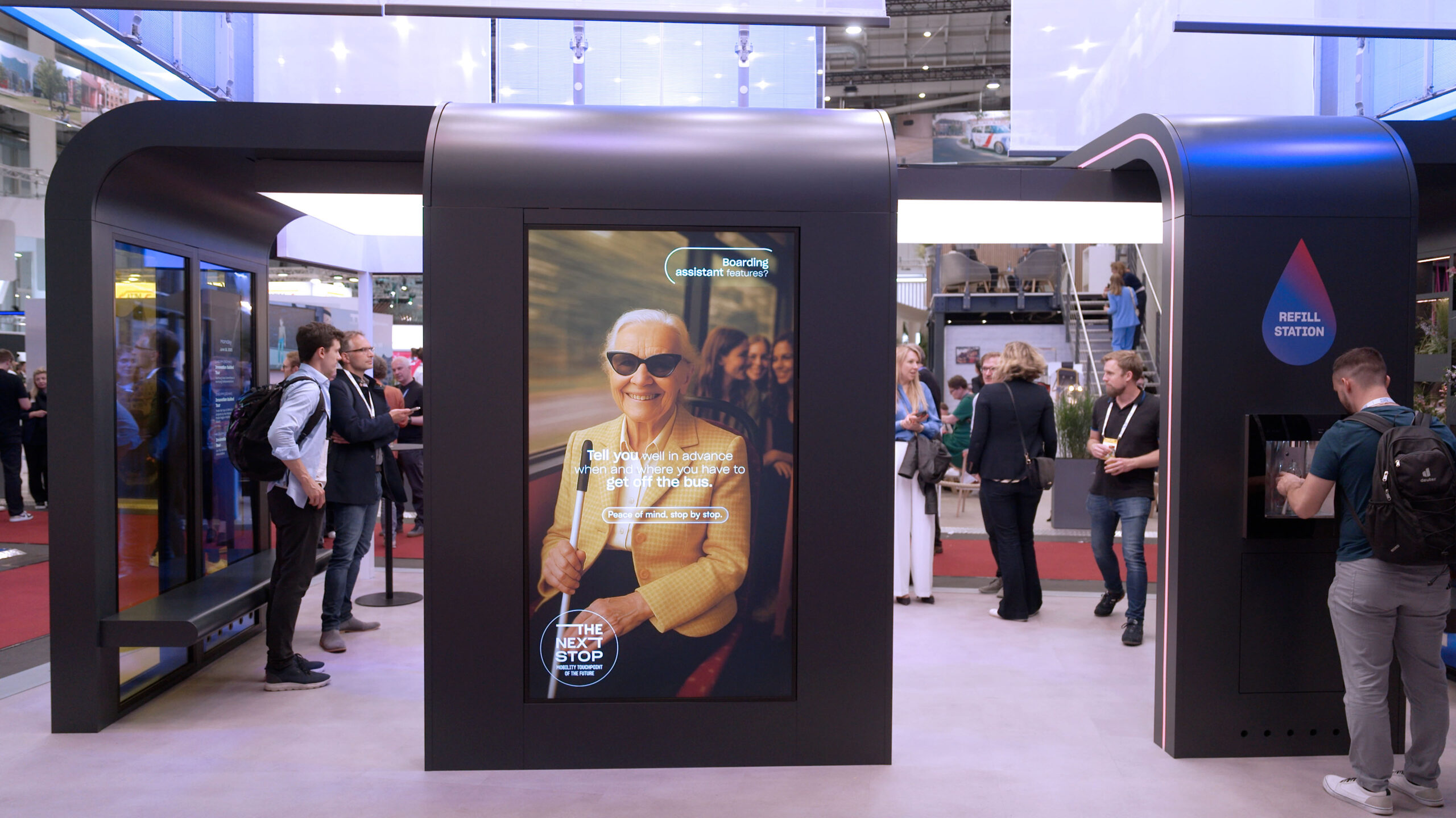 HVV × UITP Urban Mobility Pavilion — spatial experience Hamburg 2025